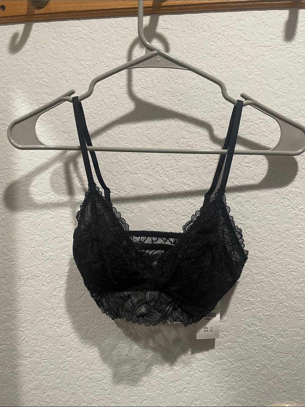Gilly Hicks Black Lace Bralette with Strappy Detail